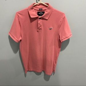 Hollister Peach colored Polo Shirt